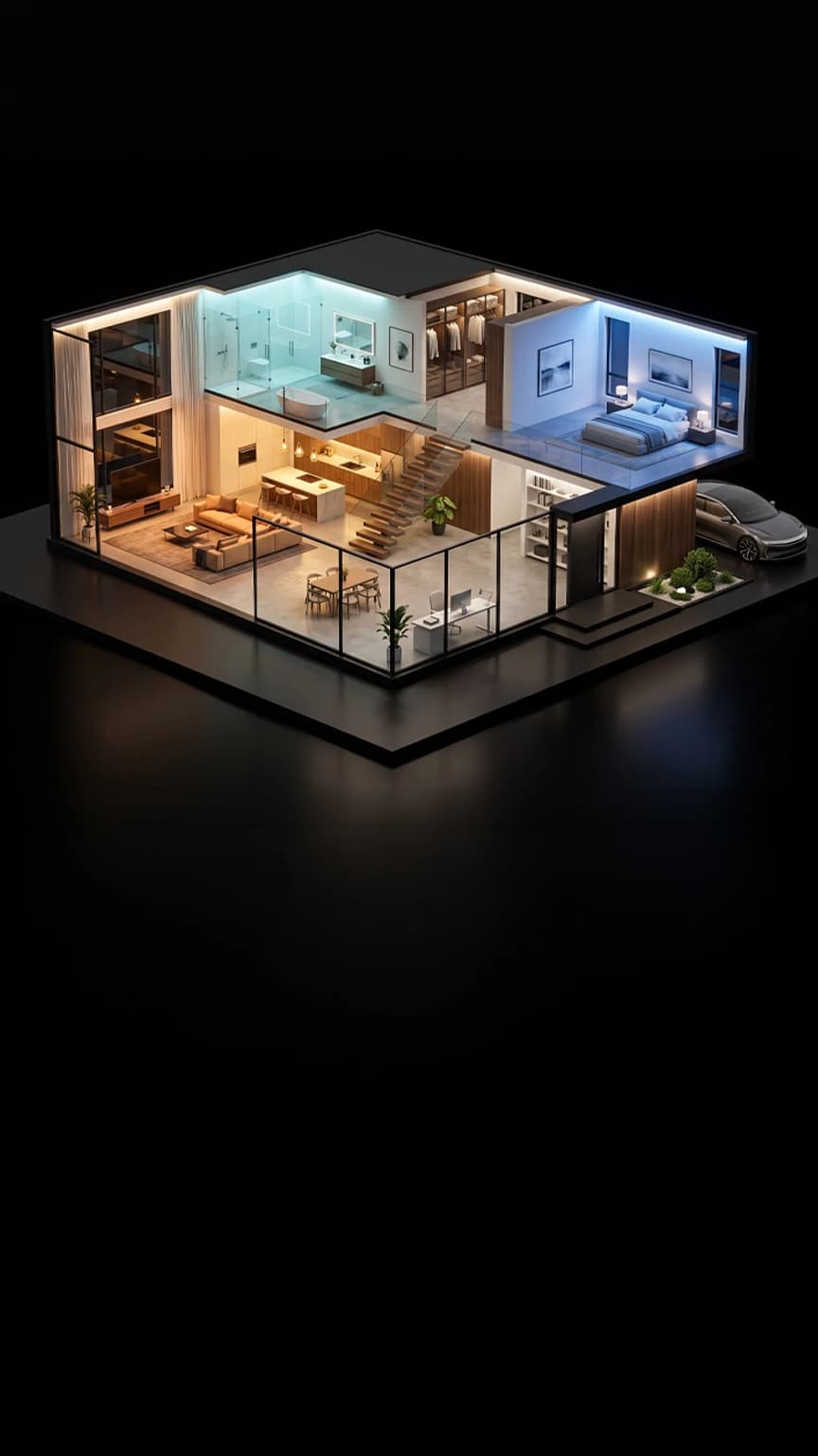 High-end smart home biometric access control interface